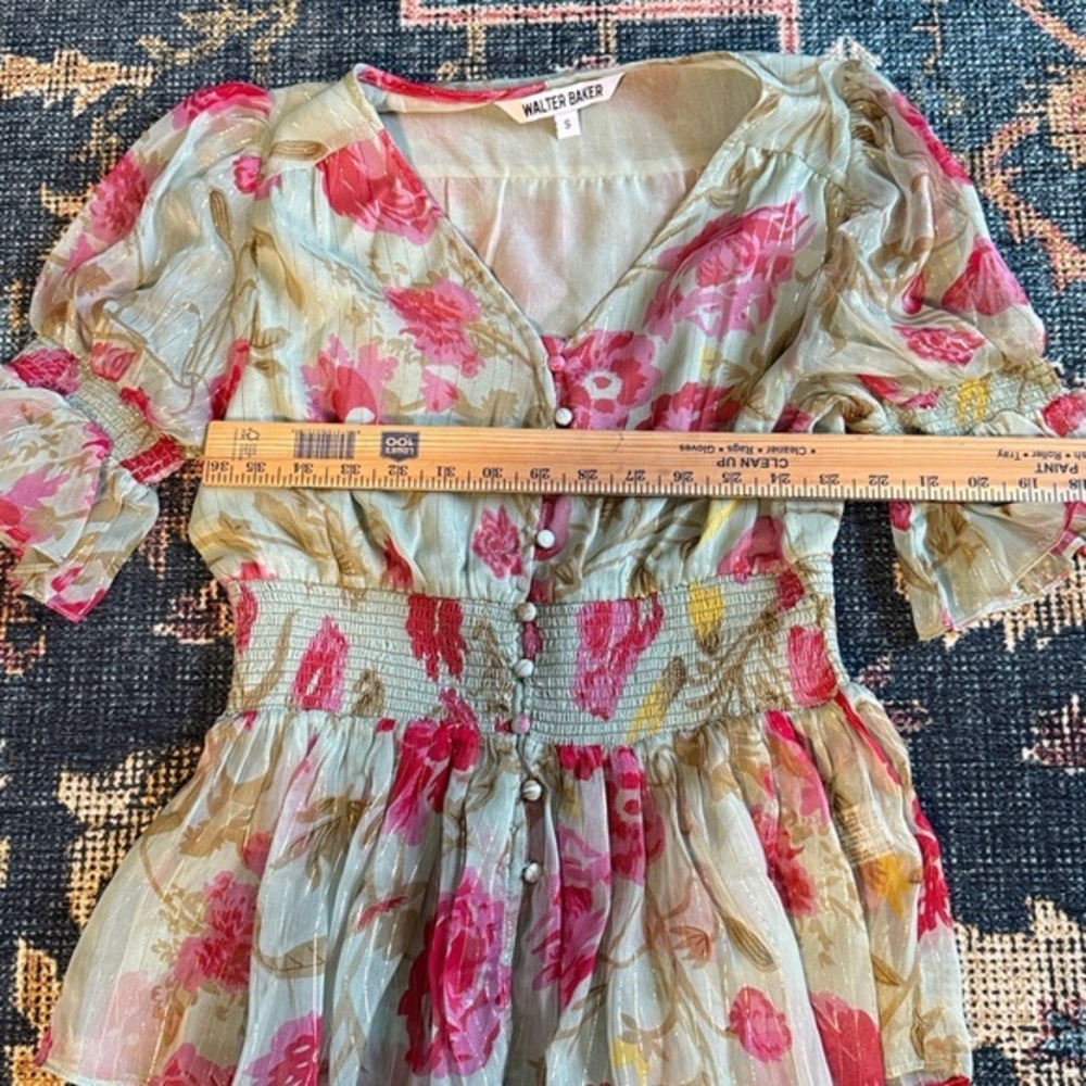 WALTER‎ BAKER GIA FLORAL FREEN GARDENS TOO WOMENS SIZE SMALL - Picture 6 of 7